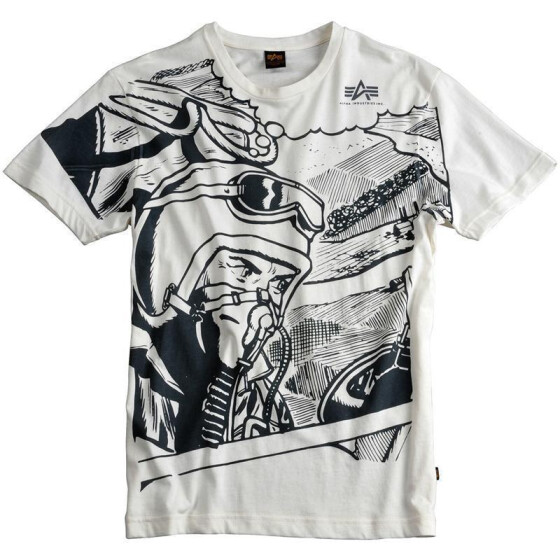 Alpha Industries Buck Danny T, off white
