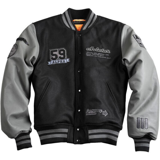 Alpha Industries Varsity Jacket, black