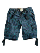 Alpha Industries JET 2 Shorts, blue checked