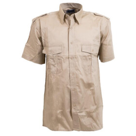 COMMANDO Piloten-Hemd, halbarm, beige