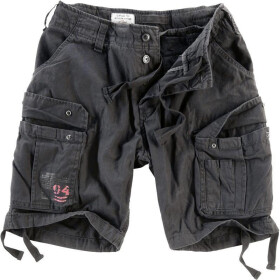 SURPLUS Airborne Vintage Shorts, schwarz gewaschen