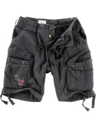 SURPLUS Airborne Vintage Shorts, schwarz gewaschen XXL
