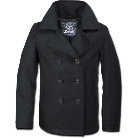 BRANDIT Pea Coat, black 3XL