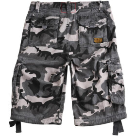 Alpha Industries  JET Shorts, black camo