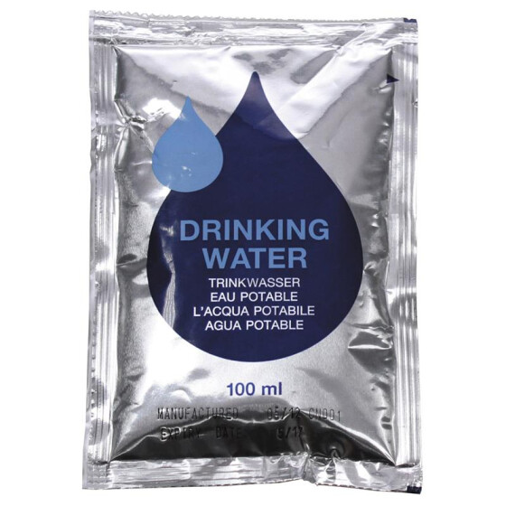 MFH Trinkwasser, &quot;Emergency&quot;, Pack mit 5 x 100 ml Beutel