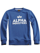 Alpha Industries FOAM PRINT SWEATER, ocean blue