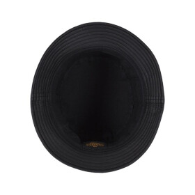 Flexfit Full Leather Imitation Bucket Hat, black