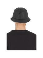 Flexfit Full Leather Imitation Bucket Hat, black