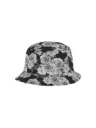 Flexfit Roses Bucket Hat, blk/wht