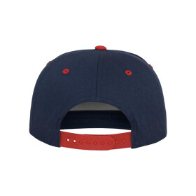Flexfit Classic 5 Panel Snapback, nvy/red
