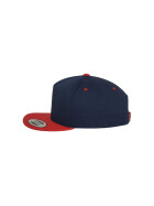 Flexfit Classic 5 Panel Snapback, nvy/red