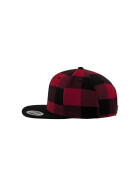 Flexfit Checked Flanell Snapback, blk/red