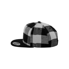 Flexfit Checked Flanell Snapback, blk/wht