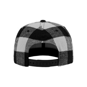 Flexfit Checked Flanell Snapback, blk/wht