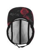 Flexfit Roses Jockey Cap, blk/red