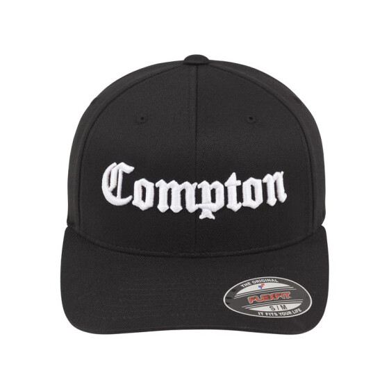 Mister Tee Compton Flexfit Cap, blk/wht