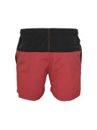 Urban Classics Block Swim Shorts, blk/red