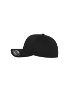 Urban Classics Leatherpatch Flexfit Cap, black