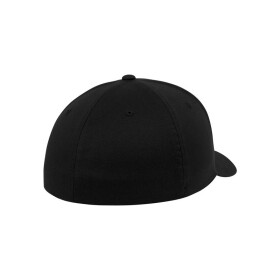Urban Classics Leatherpatch Flexfit Cap, blk/blk