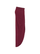 Urban Classics Ladies Long Viscon Skirt, burgundy