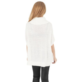 Urban Classics Ladies Knitted Poncho, offwhite