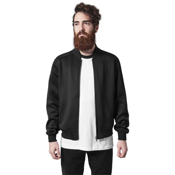 Urban Classics Neopren Zip Jacket, black
