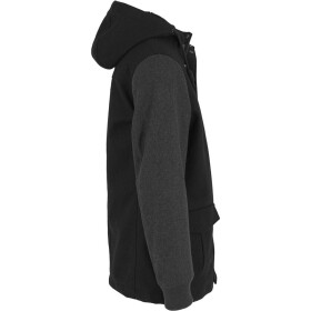 Urban Classics Contrast Hooded Wool Jacket, blk/cha