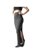 Urban Classics Ladies Side Zip Skirt, charcoal
