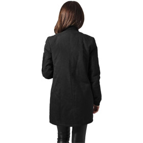 Urban Classics Ladies Peached Long Bomber Jacket, black