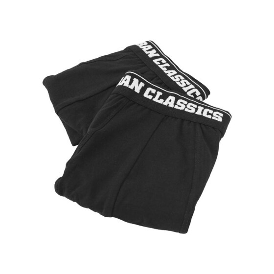 Urban Classics Men Boxer Shorts Double Pack, blk/blk