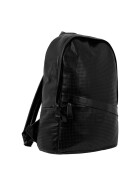 Urban Classics Perforated Leather Imitation Backpack, black