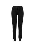 Urban Classics Ladies Cutted Terry Pants, black