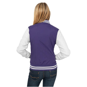 Urban Classics Ladies Light College Jacket, pur/wht