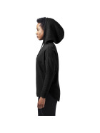 Urban Classics Ladies Quilt Oversize Hoody, black