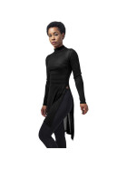 Urban Classics Ladies Fine Knit Turtleneck Long Shirt, black