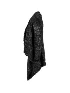 Urban Classics Ladies Knit Feather Cardigan, blk/wht