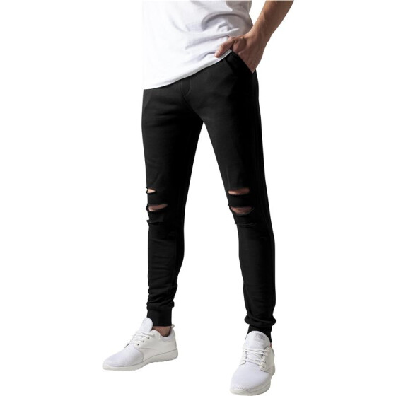 Urban Classics Cutted Terry Pants, black