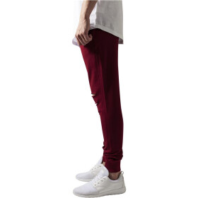 Urban Classics Cutted Terry Pants, burgundy