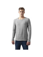 Urban Classics Fine Knit Melange Cotton Sweater, grey melange