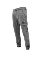 Urban Classics Washed Cargo Twill Jogging Pants, grey