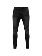 Urban Classics Slim Fit Biker Jeans, black washed
