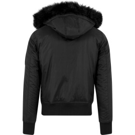 Urban Classics Hooded Basic Bomber Jacket, black