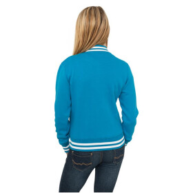 Urban Classics Ladies College Sweatjacket, turquoise