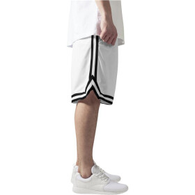 Urban Classics Stripes Mesh Shorts, whtblkwht