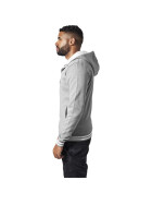 Urban Classics Hooded College Sweatjacket, gry/wht