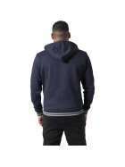 Urban Classics Hooded College Sweatjacket, nvy/gry