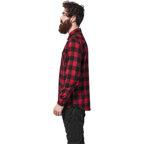 Urban Classics Checked Flanell Shirt, blk/red