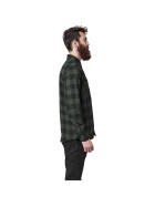 Urban Classics Checked Flanell Shirt, blk/forest
