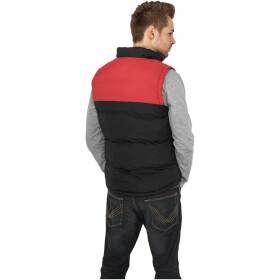 Urban Classics 2-tone Bubble Vest, blk/red