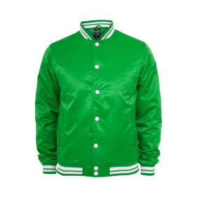Urban Classics Mens Shiny College Jacket, cgr/wht